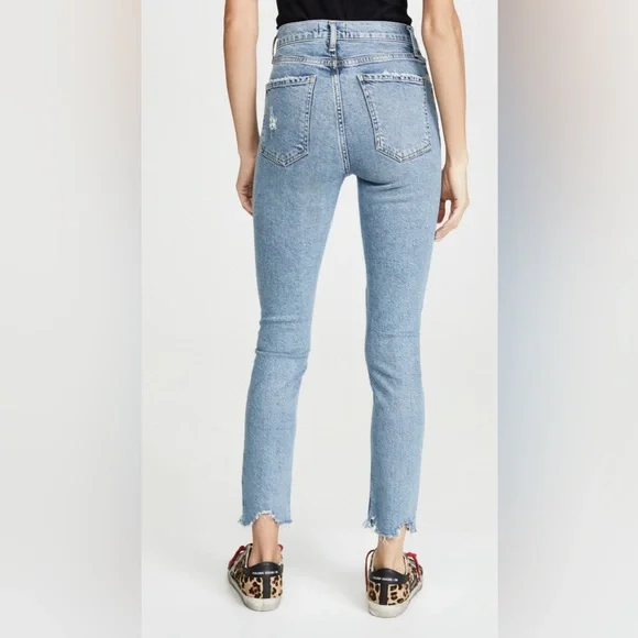 AGOLDE Nico High Rise Slim Fit Jeans in Rooted - Picture 2 of 7